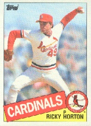 1985 Topps Baseball Cards      321     Ricky Horton